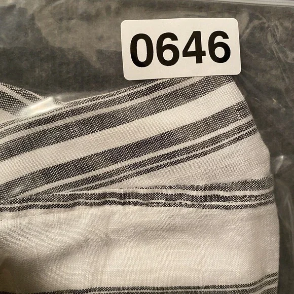 Chicos No Iron Linen Top Womens 1 Medium White Gray Sleeveless‎ Tunic Lagenlook - Picture 9 of 9